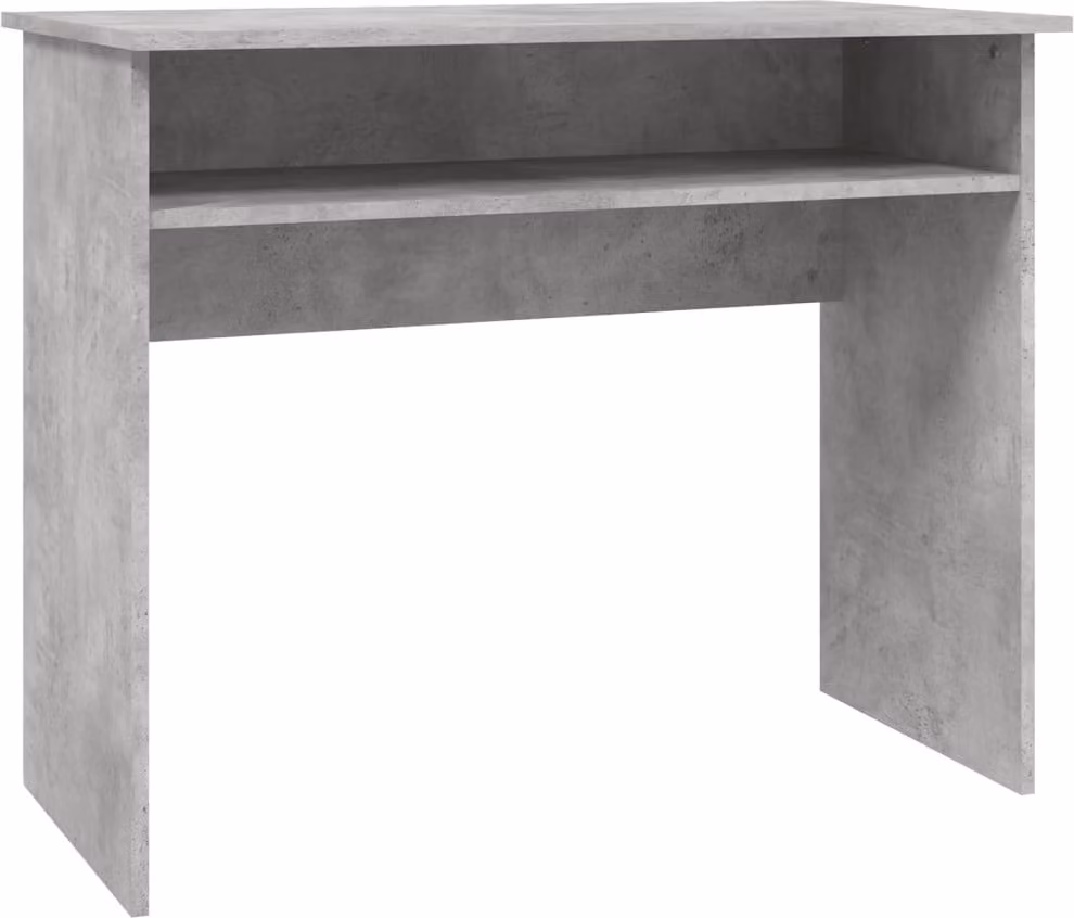 Scrivania Grigio Cemento 90x50x74 cm in Legno Multistrato