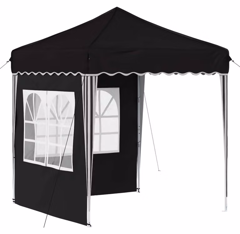 Tenda per feste a pop-up 195 x 195 x 245 cm Nero Tessuto Oxford
