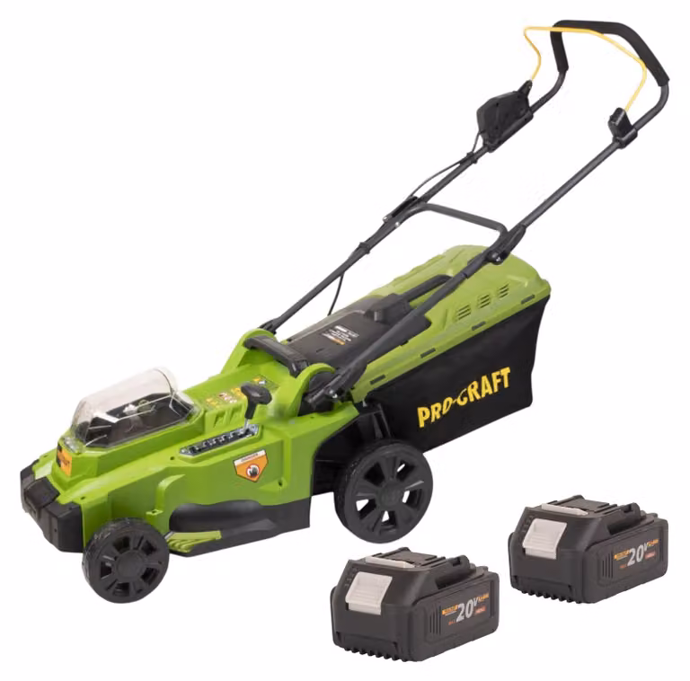 Tosaerba a batteria Procraft PLM20bb 40 V (2x 20 V) 370 mm Brushless + 2 batterie 4,0 Ah - senza caricabatterie