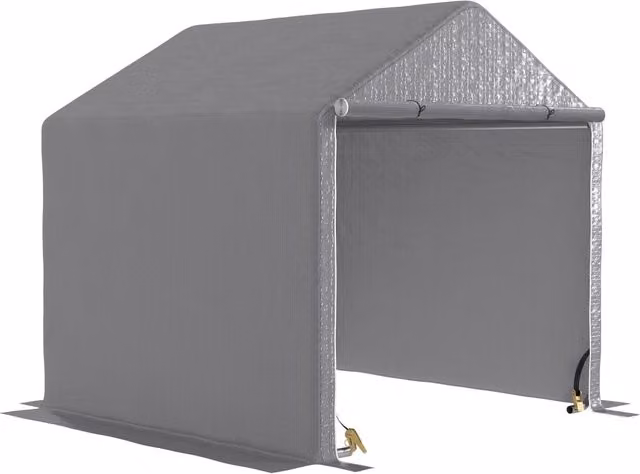 Capanno da giardino ¨C Minimal ¨C grigio 200x200x200 cm