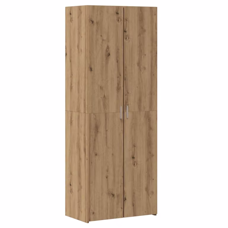 Credenza moderna vidaXL in rovere marrone con ante a battente, L: 70 cm, P: 42,5 cm, H: 185 cm