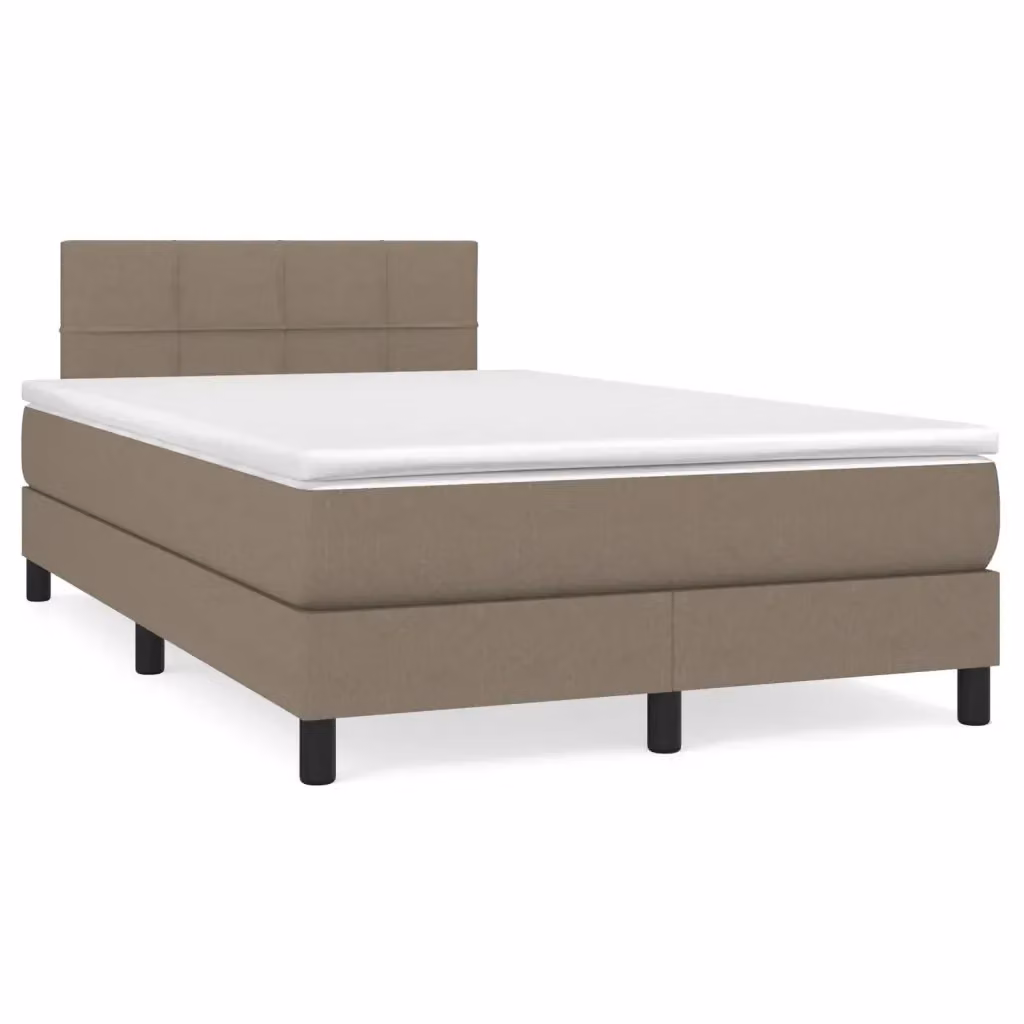 Letto Ibrido con Giroletto a Molle e Materasso vidaXL, Colore Beige, L/P/H: 120 x 200 x 203 cm – 2