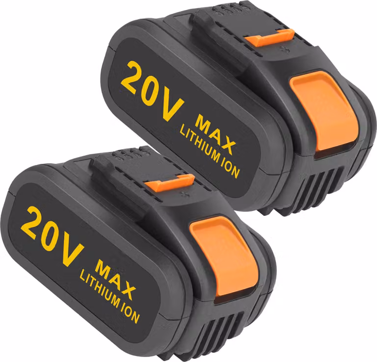 confezione da 2 batterie Li-Ion 20V 6000mAh di ricambio per Worx WA3760, WA3765, WA3883, WA3869, WA3880, WA3867, WA3881
