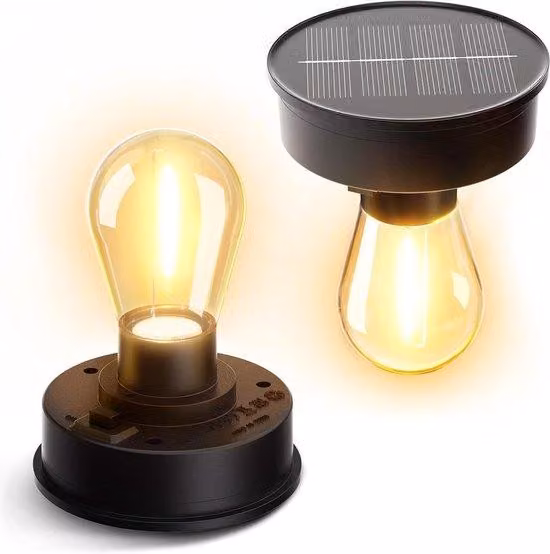 Lampada da giardino trasparente - 8 cm - Lampada da esterno nera - Impermeabile secondo la norma IP65