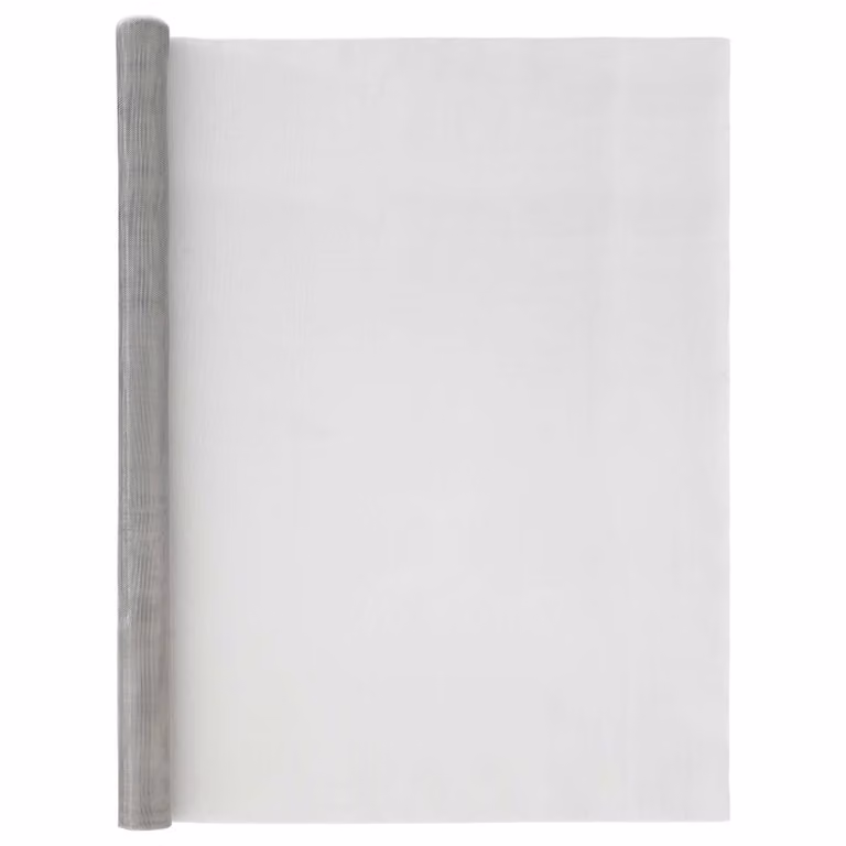 Rete per schermatura vidaXL in acciaio inox 304 color argento, L: 120 cm, P: 500 cm