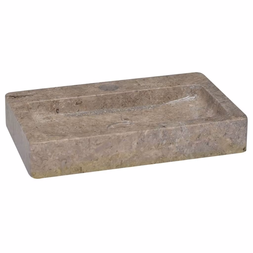 Lavello a Parete Grigio 38x24x6,5 cm in Marmo