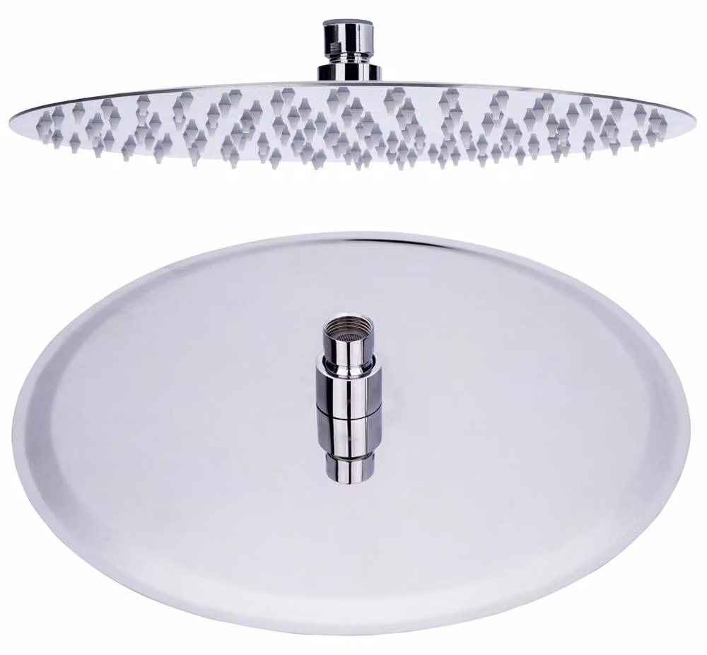 Soffione doccia Sanlingo, diametro 25 cm, soffione per doccia a pioggia, soffione in acciaio inossidabile, soffione rotondo a pioggia, orientabile, ugelli anticalcare