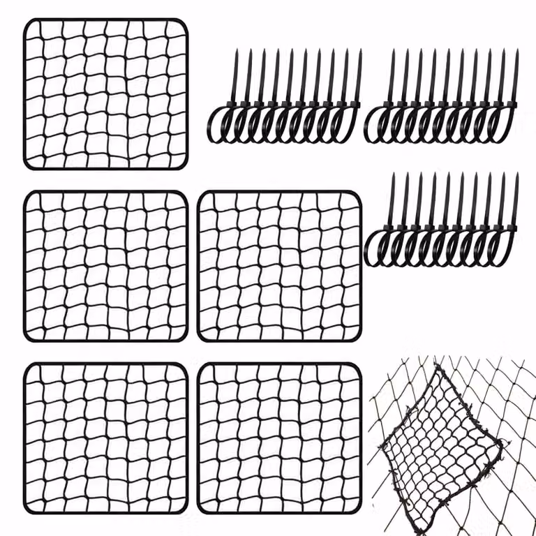 Kit di riparazione universale per reti sportive, completo di 5 reti e sistemi di fissaggio
