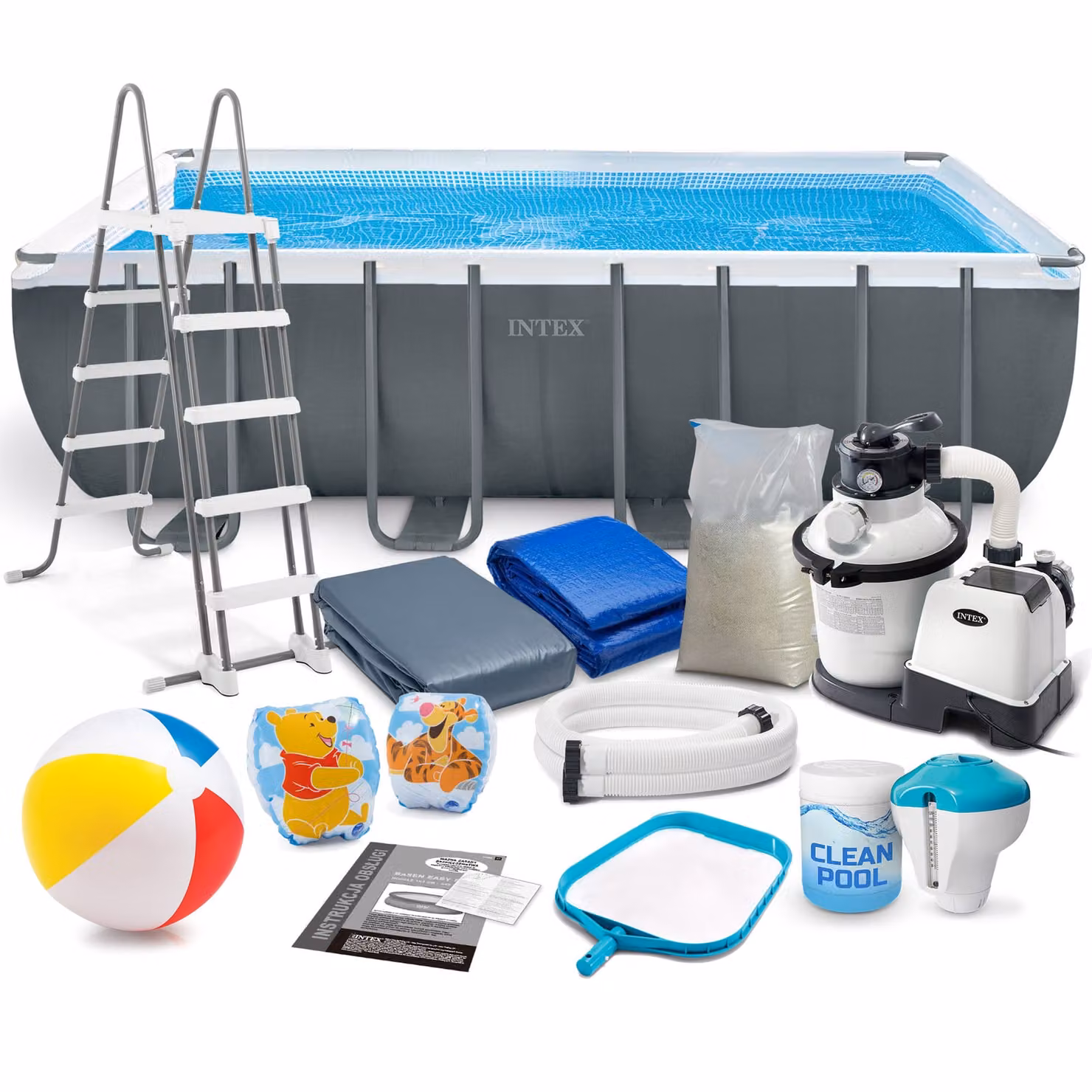 Piscina da giardino a cremagliera 549 x 274 x 132 cm 18in1 INTEX 26356
