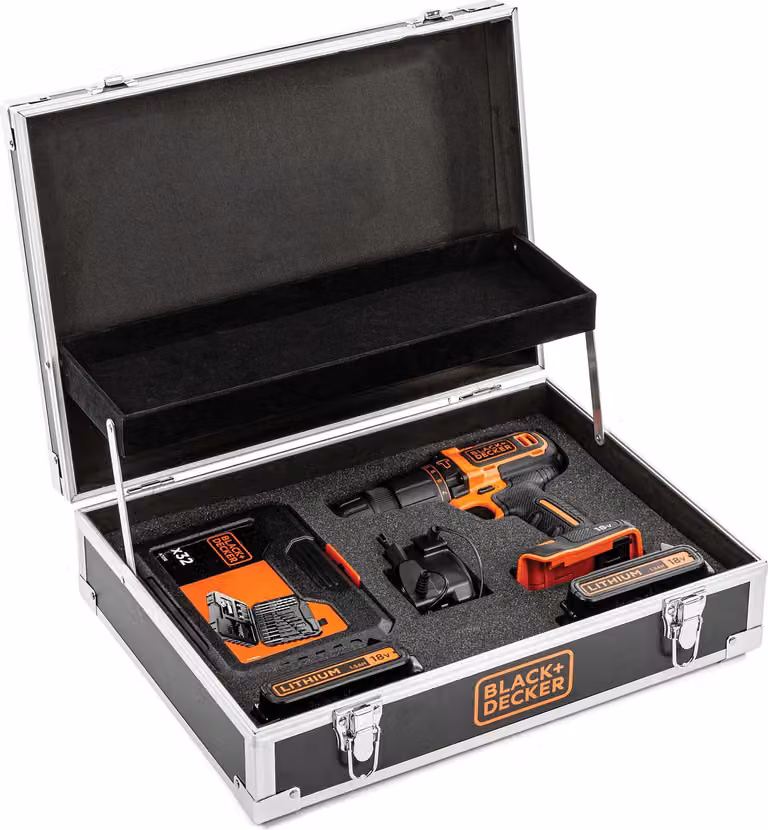 Black&Decker Akku-Schlagbohrschraube BDCHD18B2FC 2x1,5Ah 18V (BDCHD18B2FC-QW)