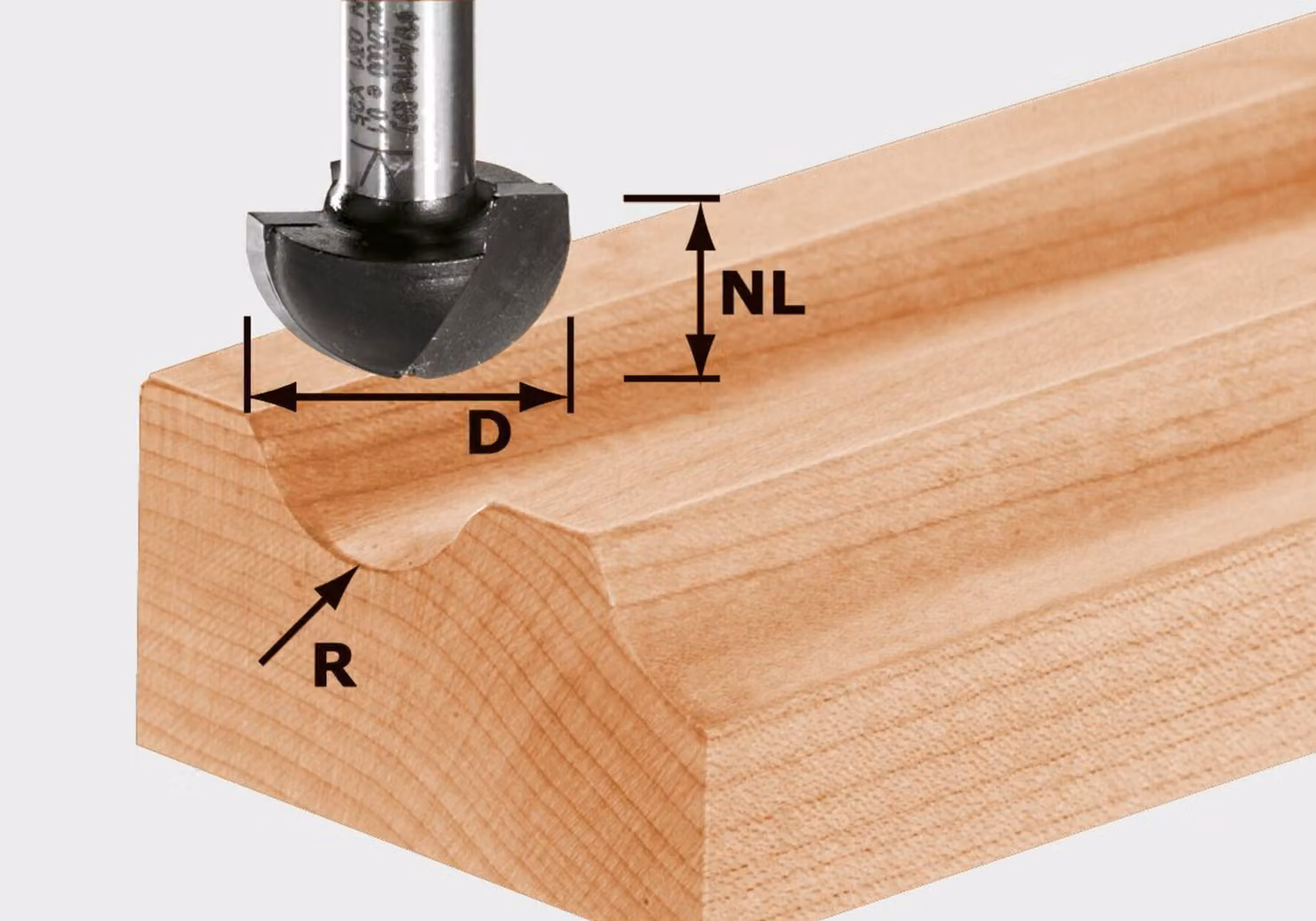 Fresa per scanalature Festool HW con gambo da 8 mm HW S8 R4 | 490983