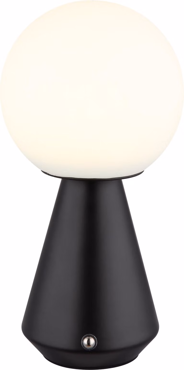 Lampada da tavolo a LED, nera, touch, dimmerabile, H 23,5 cm