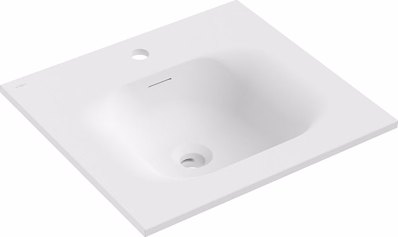 Mexen Vela lavello incassato nel piano 51 x 46,5 cm, bianco opaco - 25235001