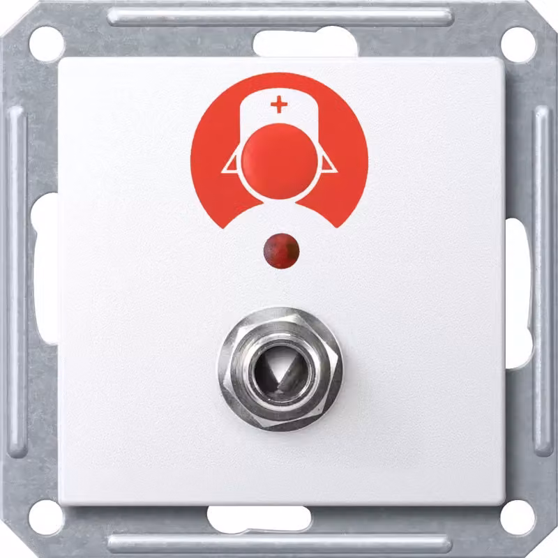 Pulsante di chiamata Merten MEG4847-0325 attivo bianco lucido (MEG4847-0325)