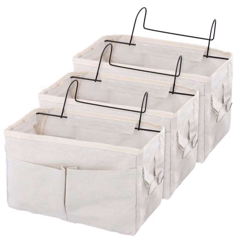 Set di 3 organizer sospesi per letto, ideali per la conservazione