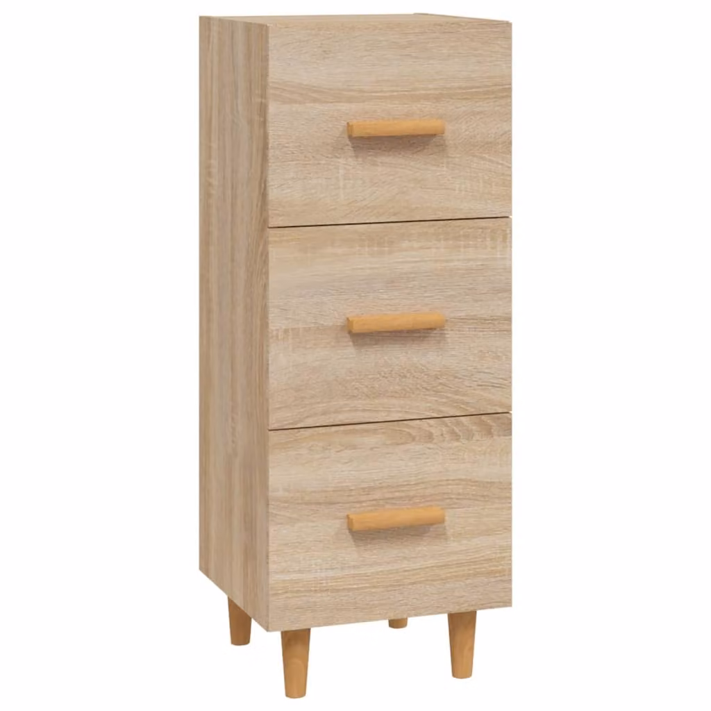 Credenza Rovere Sonoma 34,5x34x90 cm in Legno Multistrato