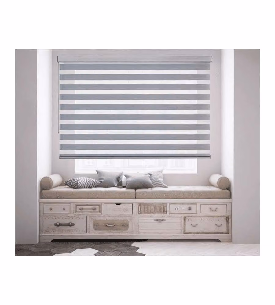 STOR PLANET Tenda a Rullo Giorno e Notte Argento 120x250cm Premium
