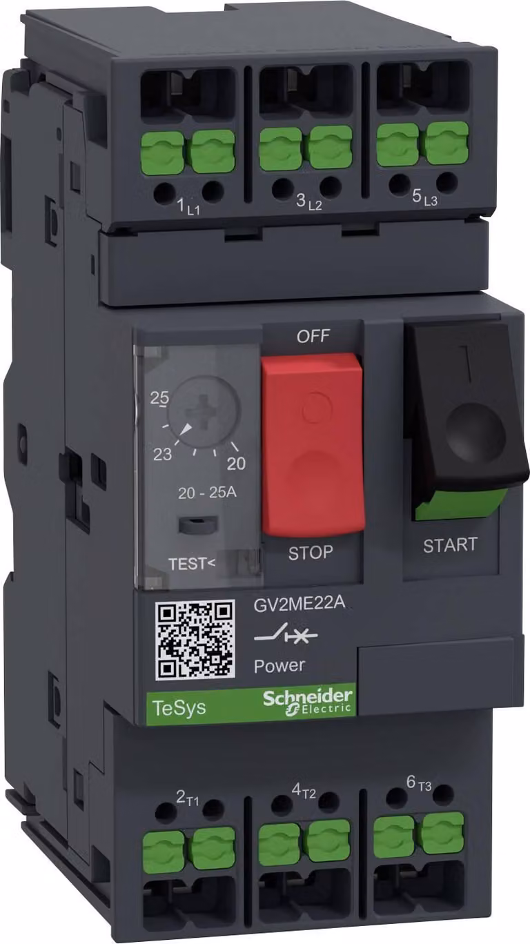 SCHNEIDER ELECTRIC Interruttore di protezione motore 20-25A Snapin 1 pezzo
