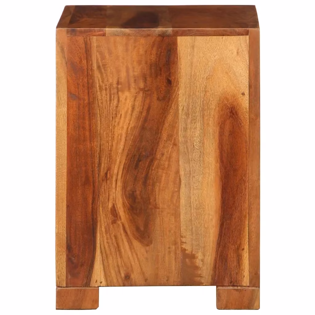 Tavolino quadrato in legno di acacia marrone vidaXL L/P/H: 37 x 29 x 40 cm – 2