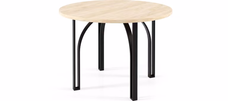 FURNLUX Tavolino Nastro Brown 75cm / Colore principale: Beige / Dimensioni: 75 x 47 x 75 cm