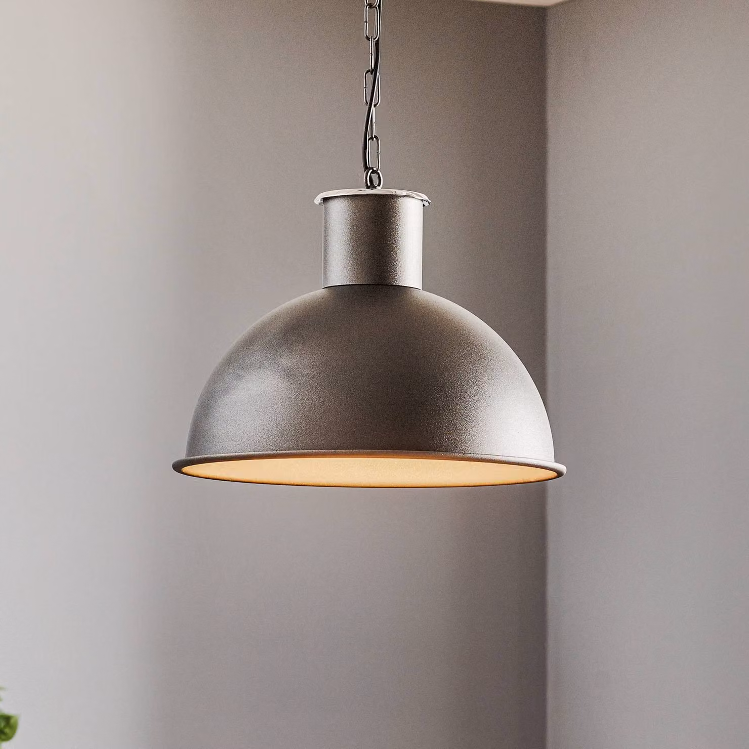 Lampada a sospensione Emoti Argon, dimmerabile, Nero, Soggiorno / Sala da pranzo, Metallo, Industriale, Lampada a sospensione