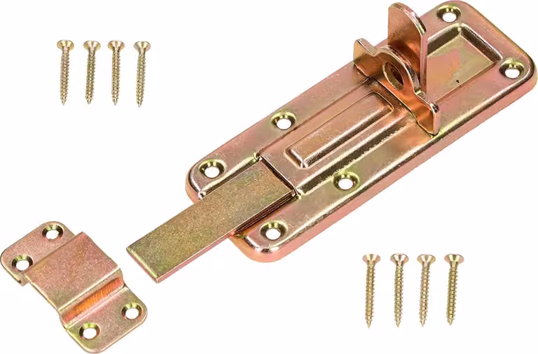 KOTARBAU® Catenaccio 120 mm con frontale per porte zincato giallo zincato universale