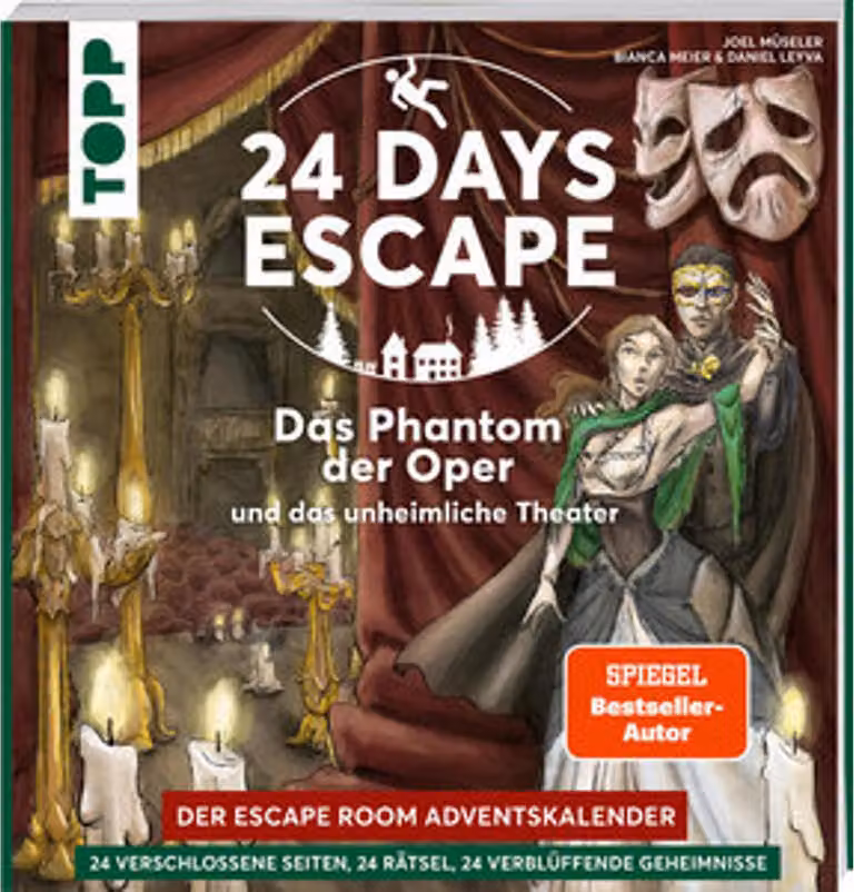 24 GIORNI DI FUGA - Il calendario dell'Avvento della Escape Room: il Fantasma dell'Opera e l'inquietante teatro