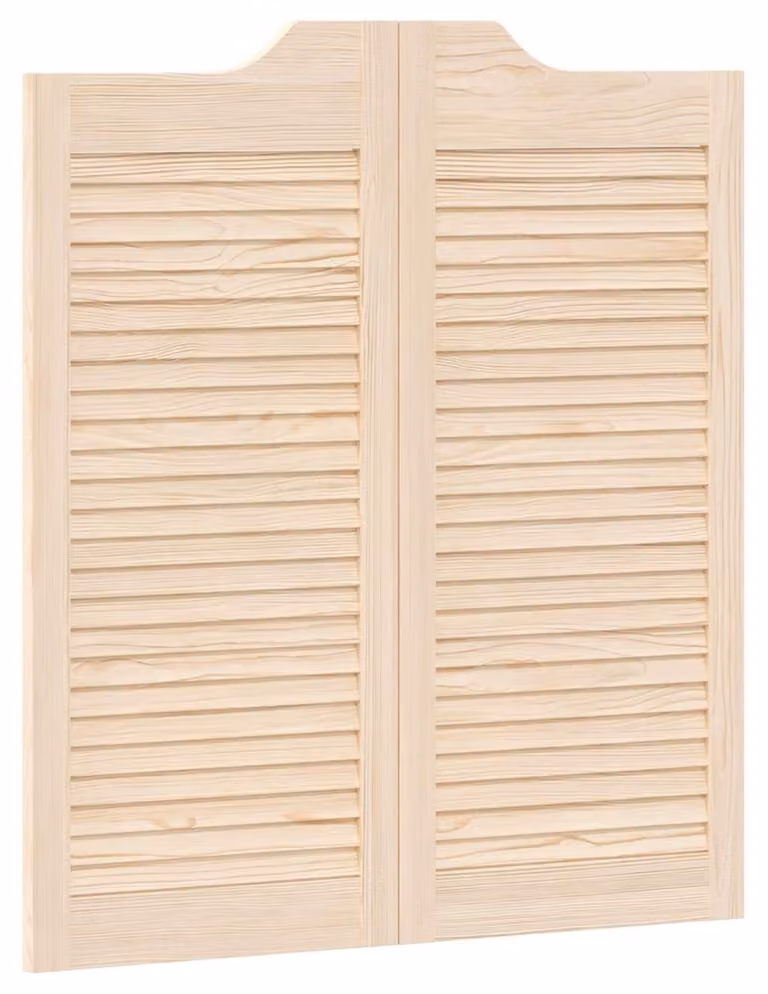 Porte Swing Naturale 90 x 40 cm Legno Massello di Pino