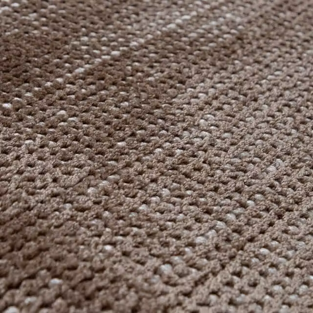 Tappeto Colleen beige rotondo in viscosa Diametro: 120 cm