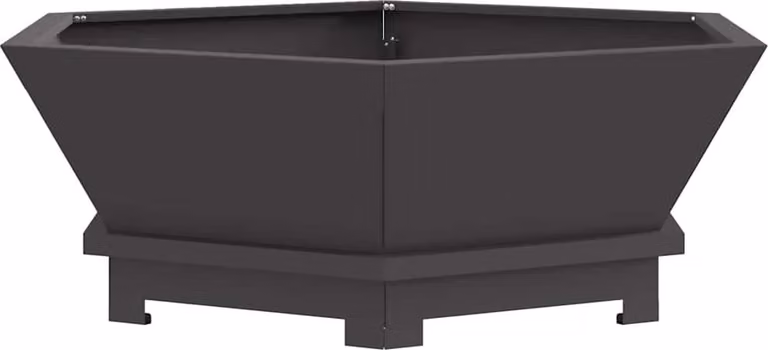 Focolare Nero 75 x 75 x 28 cm Acciaio