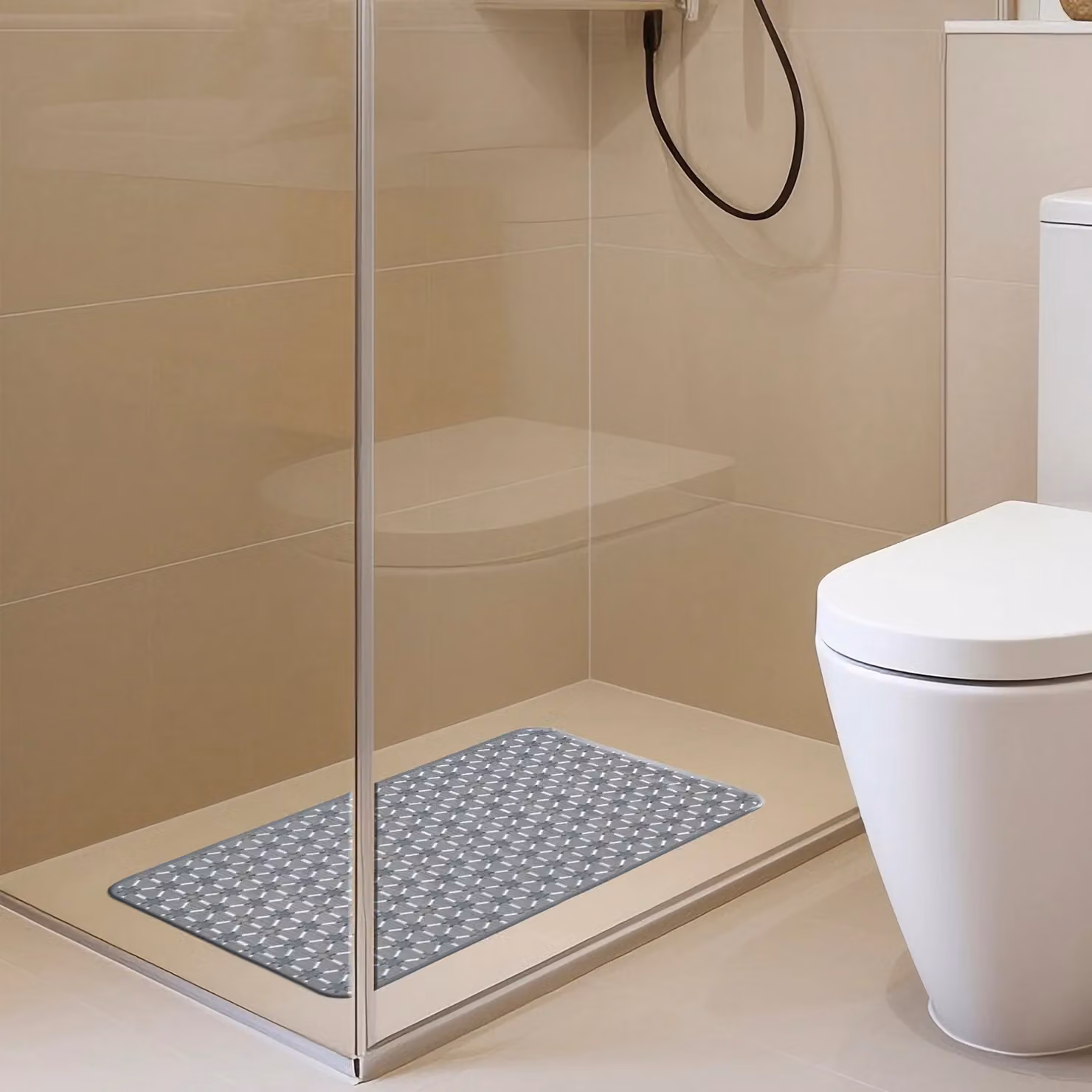 Tappeto da bagno antiscivolo Vestiamo Casa per doccia e vasca, L: 68 cm, P: 37 cm – 2