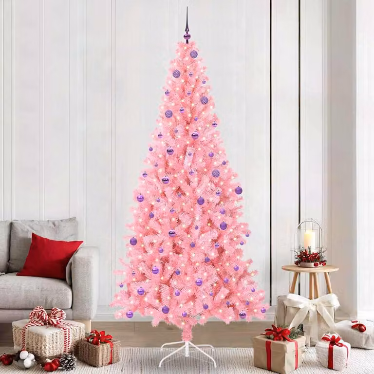 Maison Exclusive - Albero di Natale rosa, 240 cm, in PVC