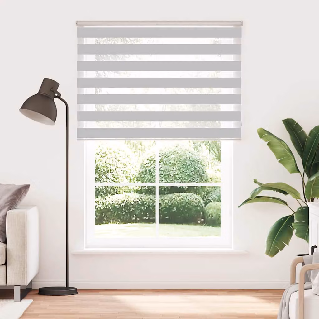 vidaXL Tenda a Rullo Zebra Larghezza Tessuto 150,9 cm Poliestere