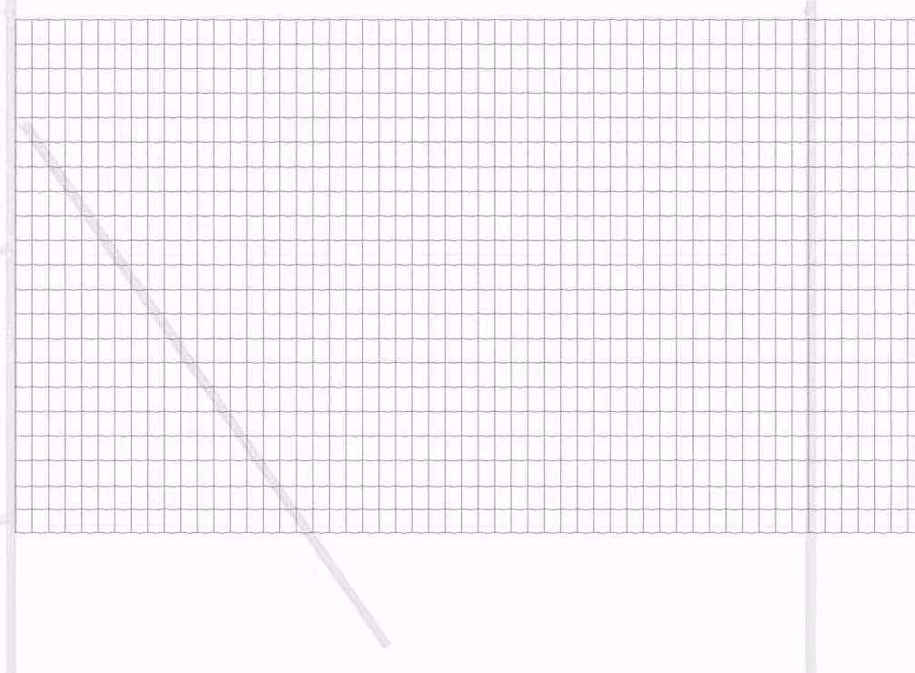 Recinzione Euro Grigio 1,5 x 10 m Ferro rivestito in PVC