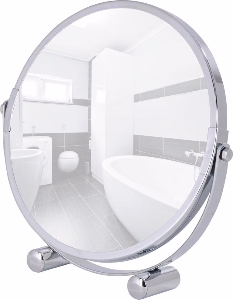 WENKO cosmetic stand specchio bagno WC MERA Ø 16 make-up stand piedi inclinabile 5-fold