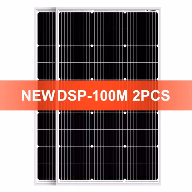 Pannello solare da 200W, rigido, con uscita a 18V, resistente all'acqua e con capacità di ricarica a 12V