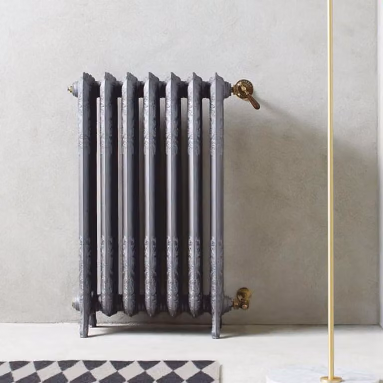 Casa Padrino radiatore barocco grigio scuro / ottone antico 60,5 x h. 76 cm - Italy