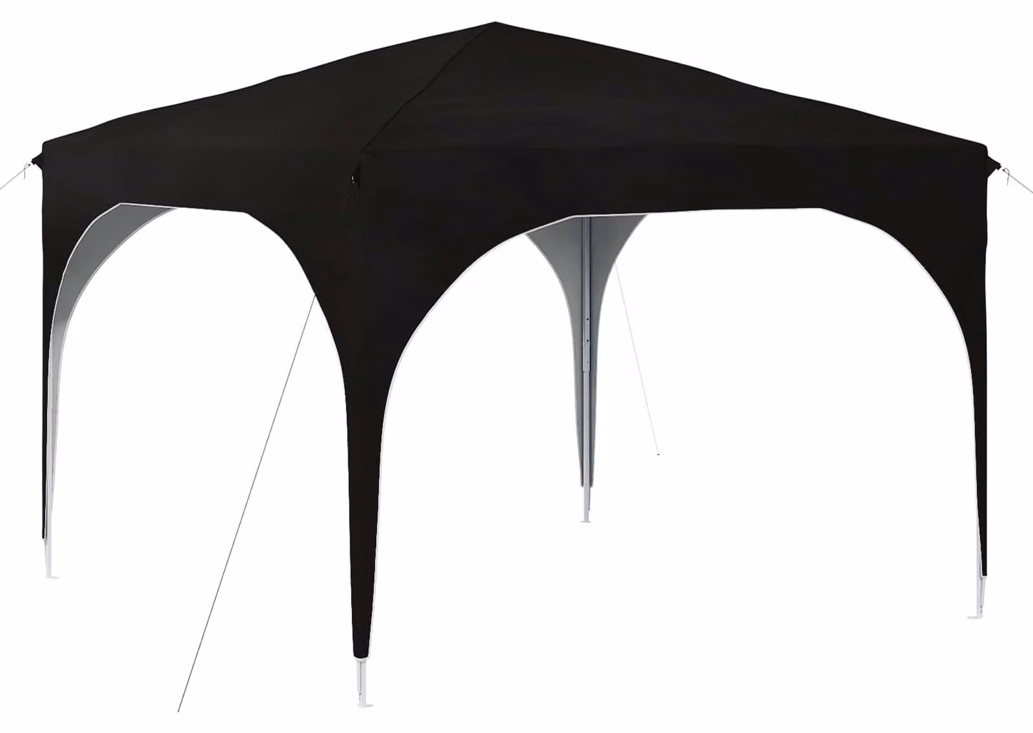 Tenda per feste a pop-up 290 x 290 x 245 cm Nero