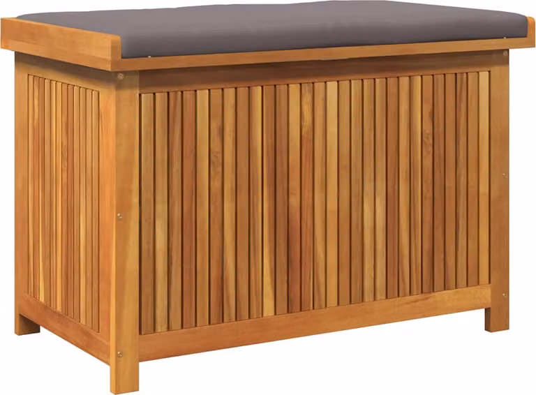 Scatola Cuscini da Esterno 90x50x60,5 cm Legno Massello Acacia