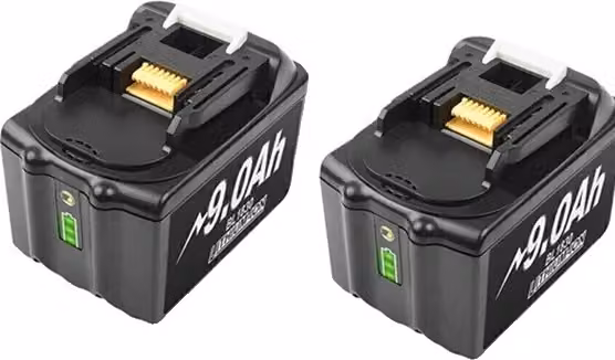 Batteria ricaricabile Makita BL1860B, 18V, 90Ah, prestazioni di lunga durata, 2 pezzi 9,0