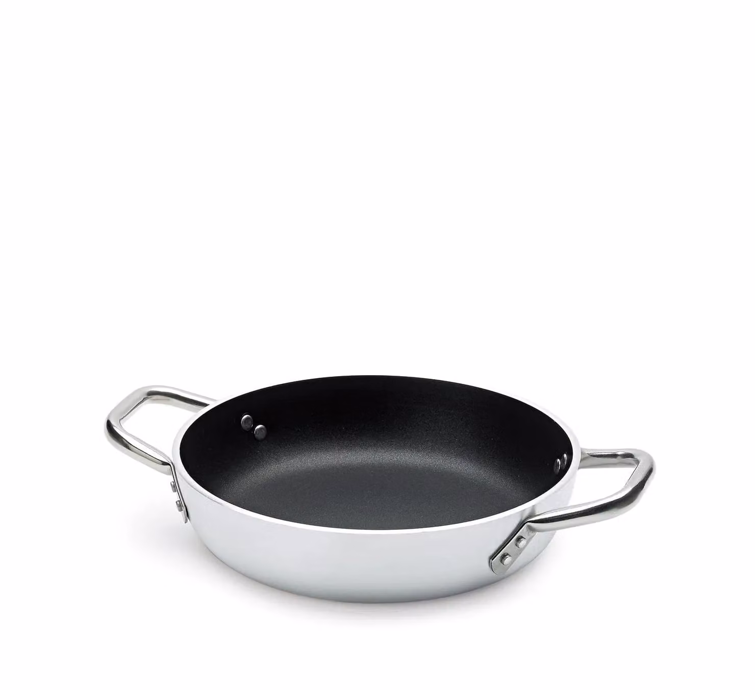 Tegame in alluminio antiaderente con maniglie in acciaio inox, spessore 5 mm, diam. 28cm