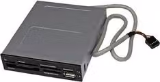 Lettore di schede di memoria Multischeda 22 in 1 Startech.Com USB 2.0 Grigio 35FCREADBK3