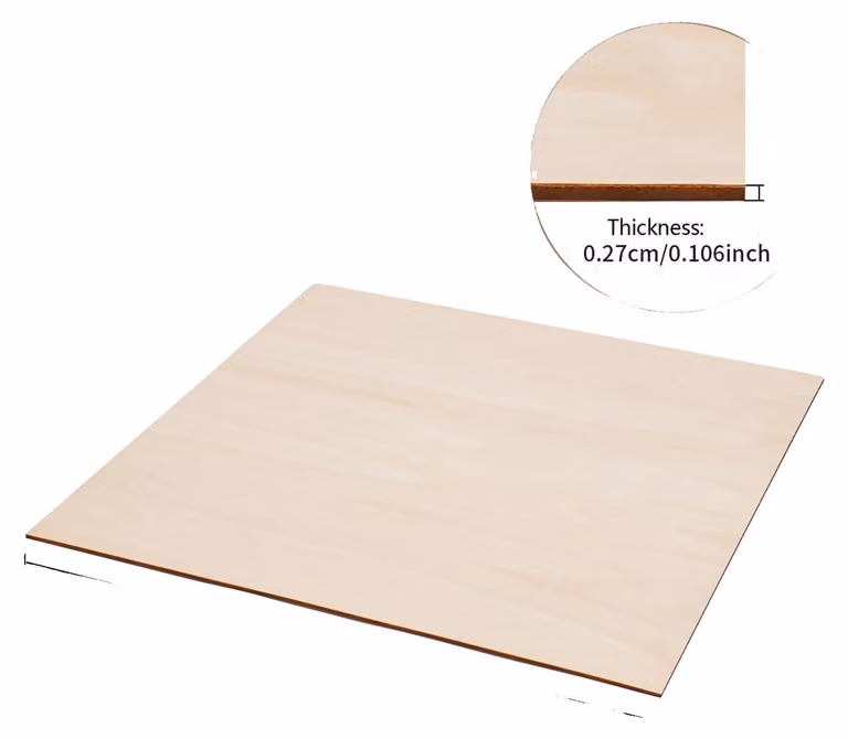 Pannelli di compensato di legno di tiglio, ideali per lavori di bricolage, modellismo e pittura su legno
