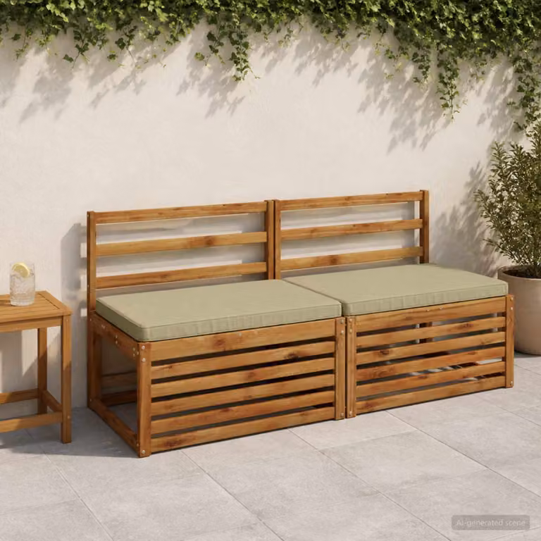 Cuscino per panchina vidaXL verde in poliestere con rivestimento rimovibile e resistente ai raggi UV
