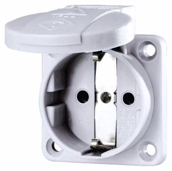 Mennekes 16A2P+E 230V 11030 Presa a muro SCHUKO grigio
