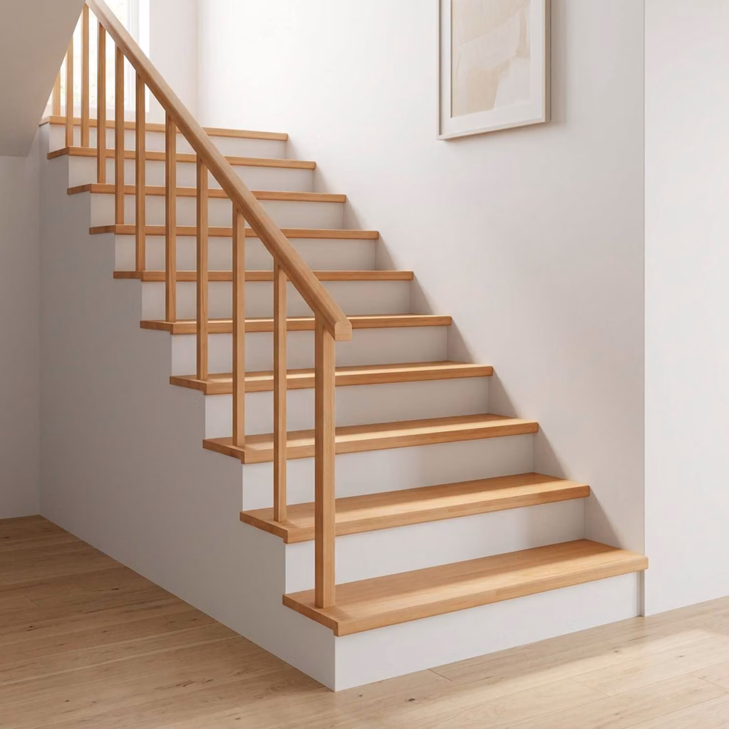 Set di 2 tappeti per scale vidaXL in stile moderno, colore beige e marrone, L: 120 cm, P: 25 cm, H: 2 cm