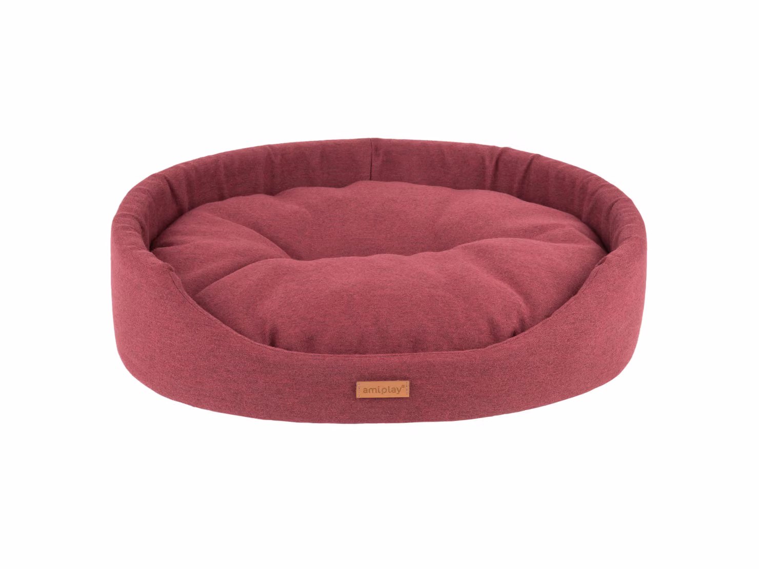 Cuccia ovale MONTEGO bordeaux taglia S, M, L, XL, XXL Taglia: XL - 72x63x16 cm