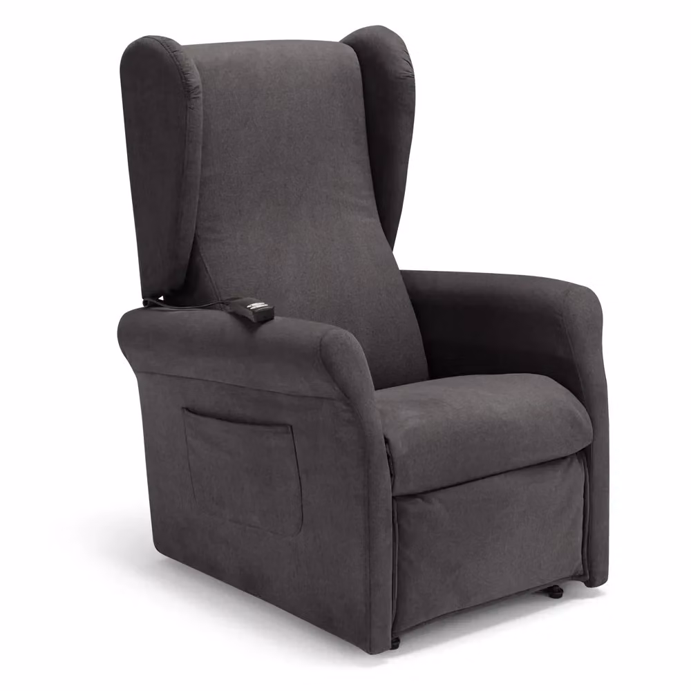 Poltrona relax elettrica Redokasa PISA con funzione alzapersona e reclinazione, 2 motori, tessuto antimacchia, colore Grigio – 2