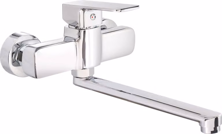 Wall-mounted kitchen faucet