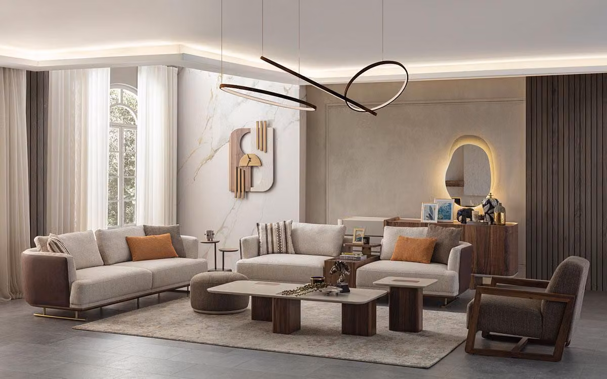 Sofagarnitur 3+3+1 Sitzer Modern Relax Sessel Modern Stil 3tlg Luxus Wohnzimmer